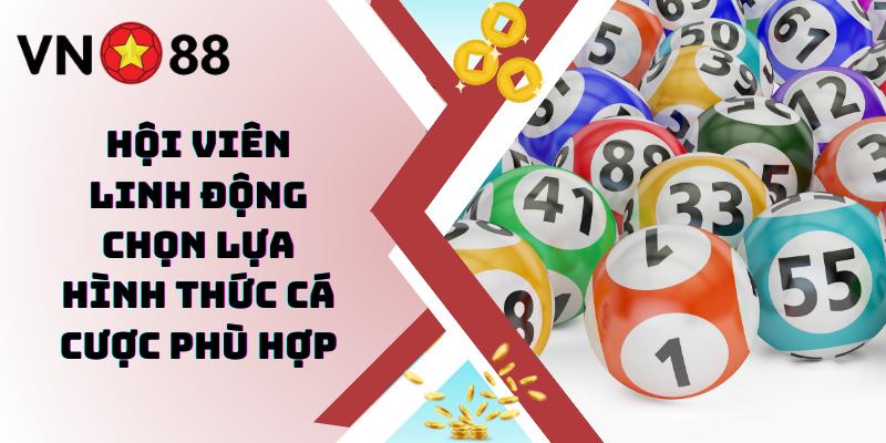 Dạng cược trên/dưới/giữa trong xổ số Keno